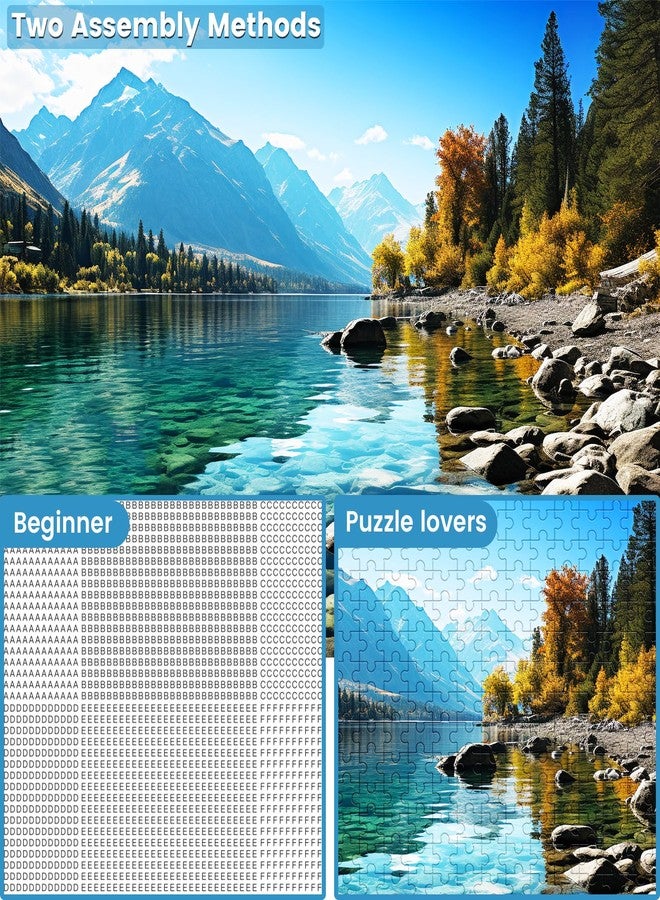 VOLUVOLU 500 Piece Puzzle for Adults, Jigsaw Puzzle,Glacier Park Jigsaw Puzzles 500 Pieces Birthday Party for Family Adults Funny Puzzle - Image 4